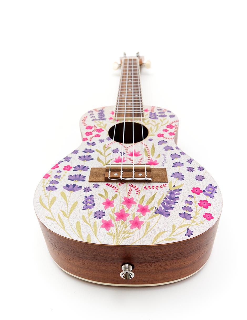 Ukelele concierto u-23-lavander-s de sapele 4