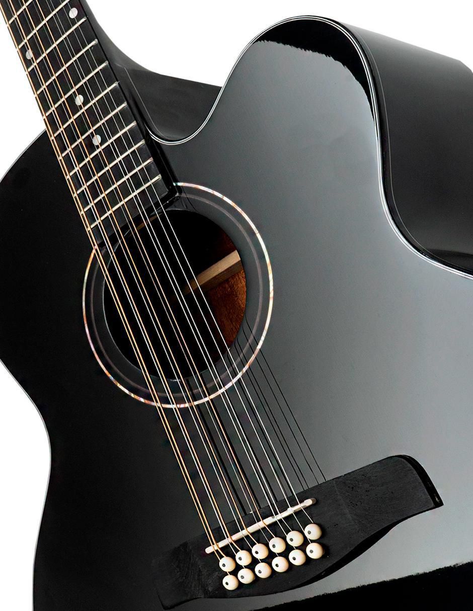 Guitarra electroacústica JU-1200 Azabache 2