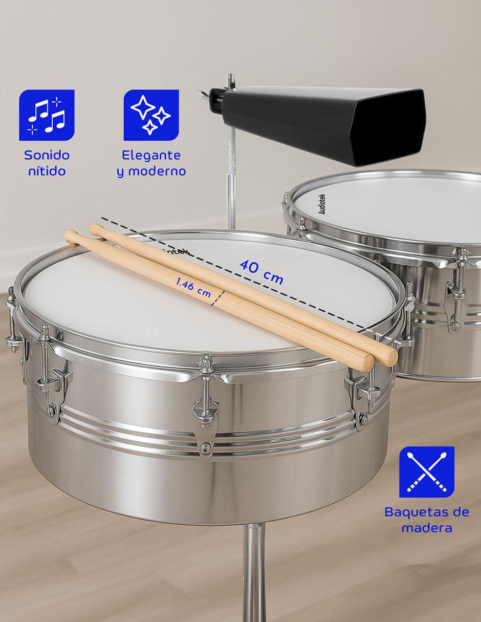 Timbales MKZ-TIMBAL14PLA 4
