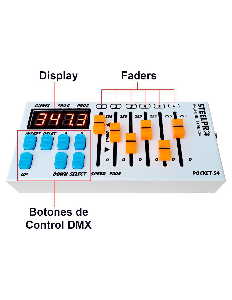 Controlador dmx Pocket-54 2