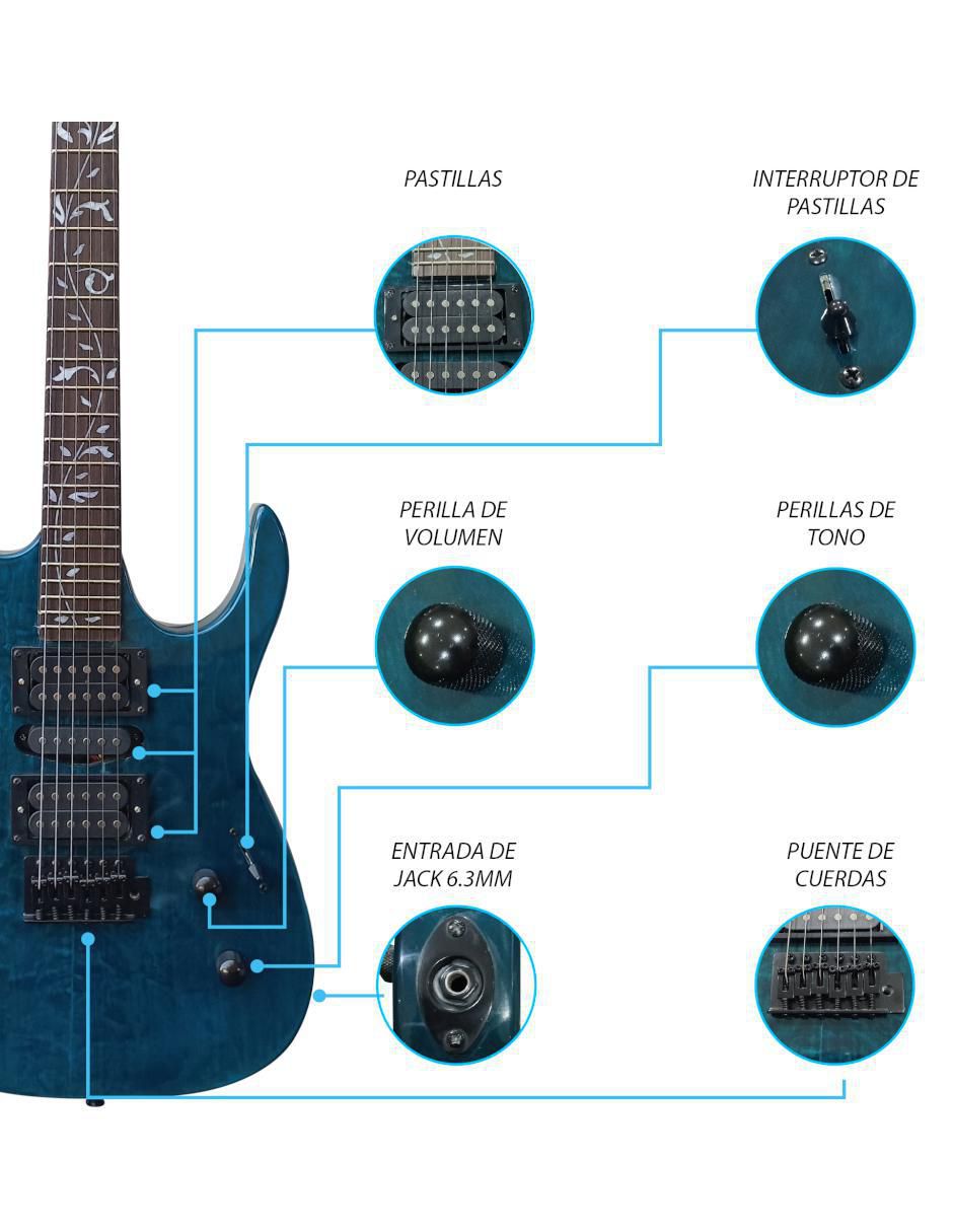 Kit guitarra eléctrica 043-SK