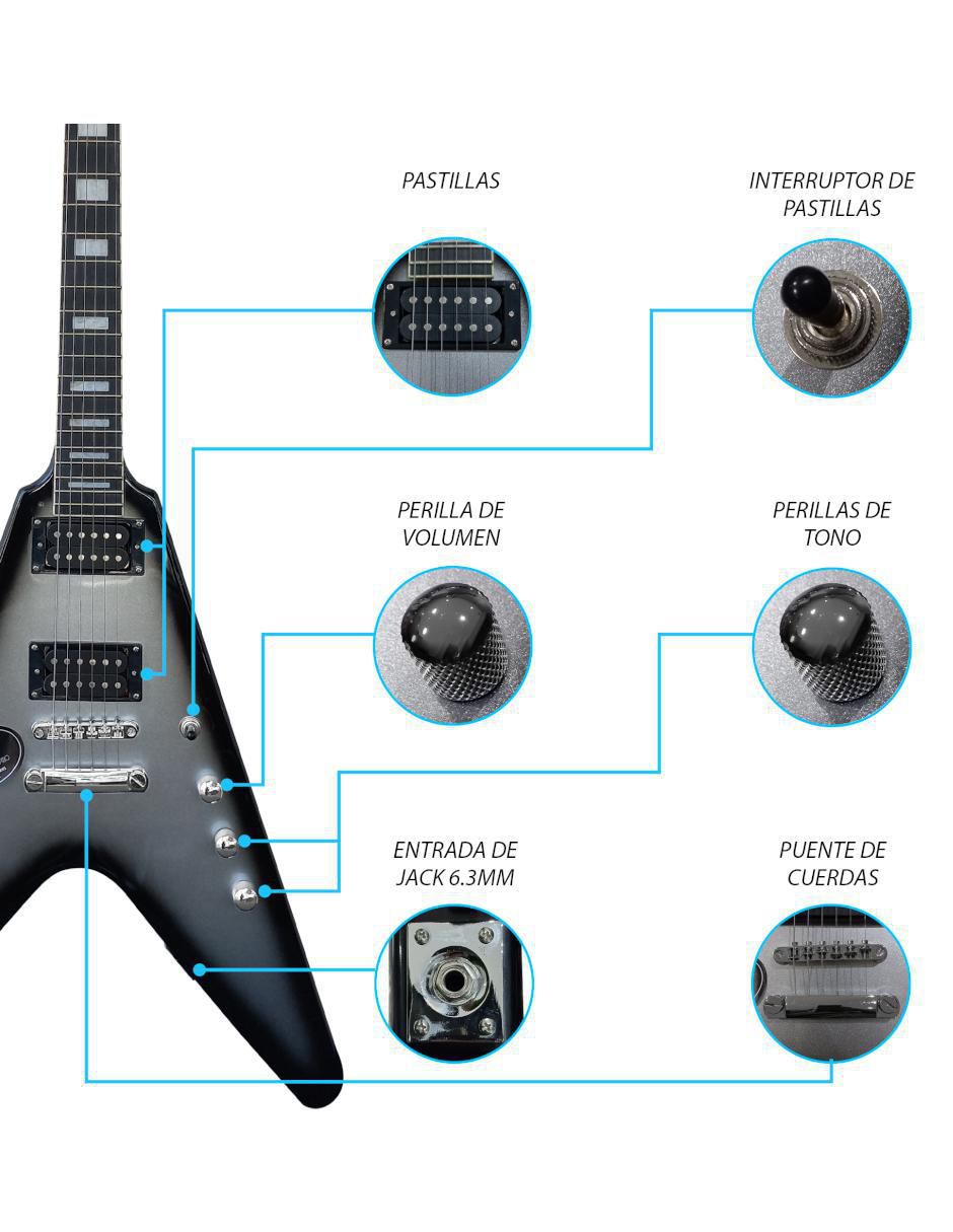 Set guitarra eléctrica 056-SK 5