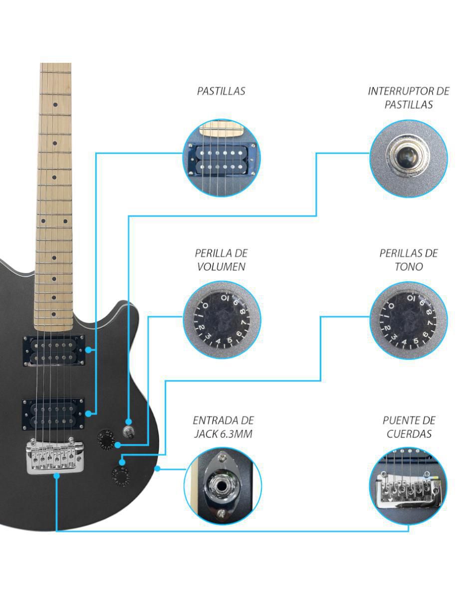 Kit guitarra eléctrica 062-SK 3