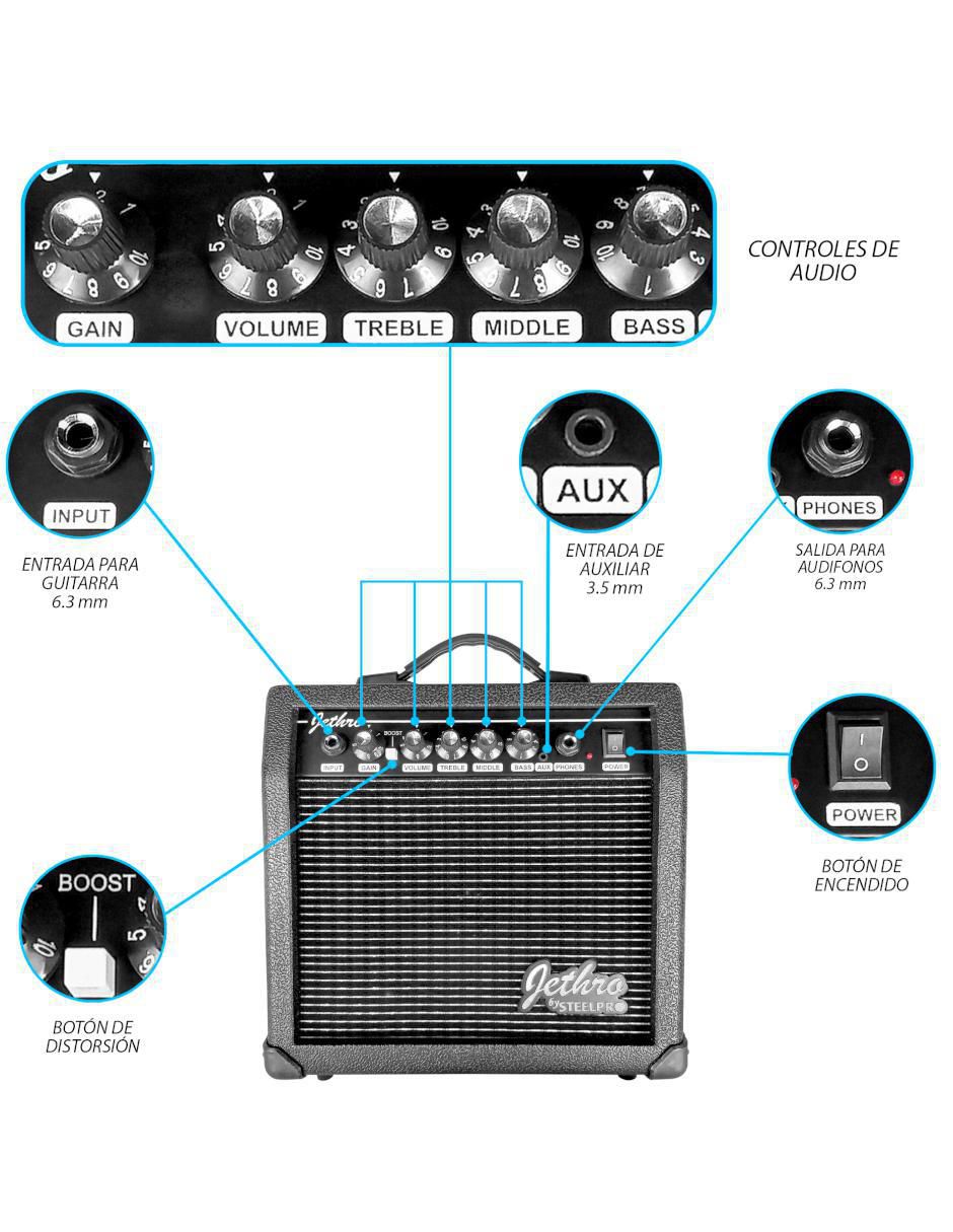 Kit guitarra eléctrica 070-SK 3