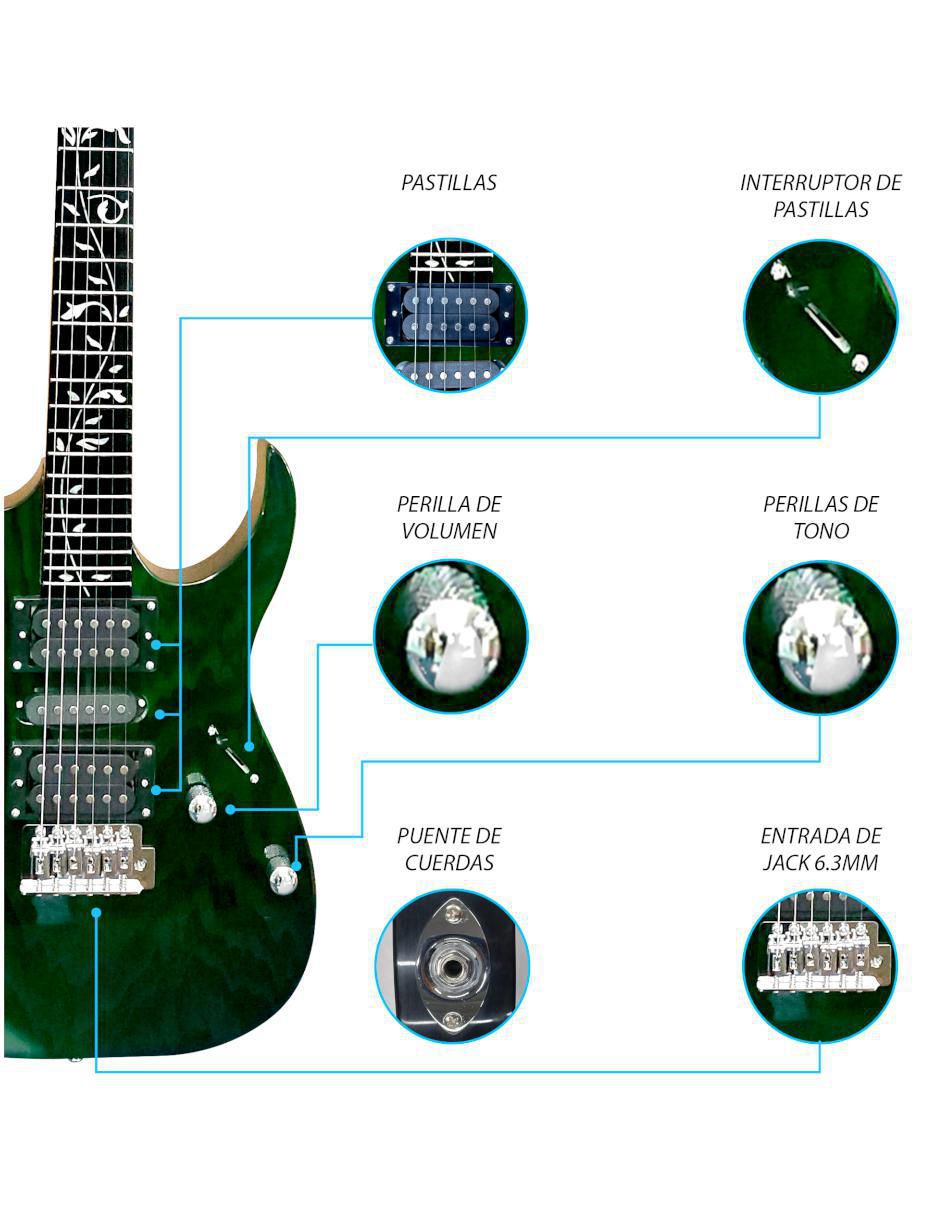 Kit guitarra eléctrica 044-SK 2