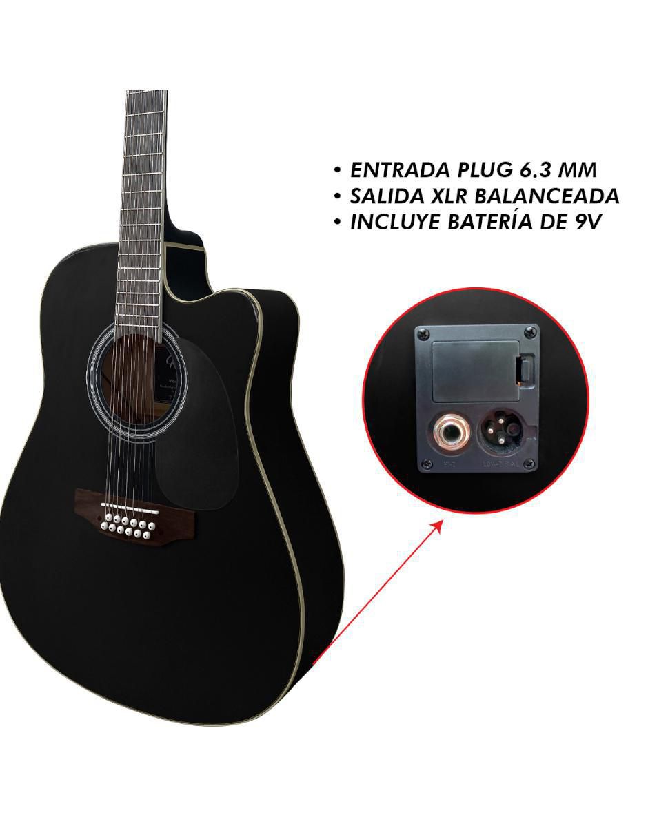 Kit guitarra electroacústica KZ-77-12 5