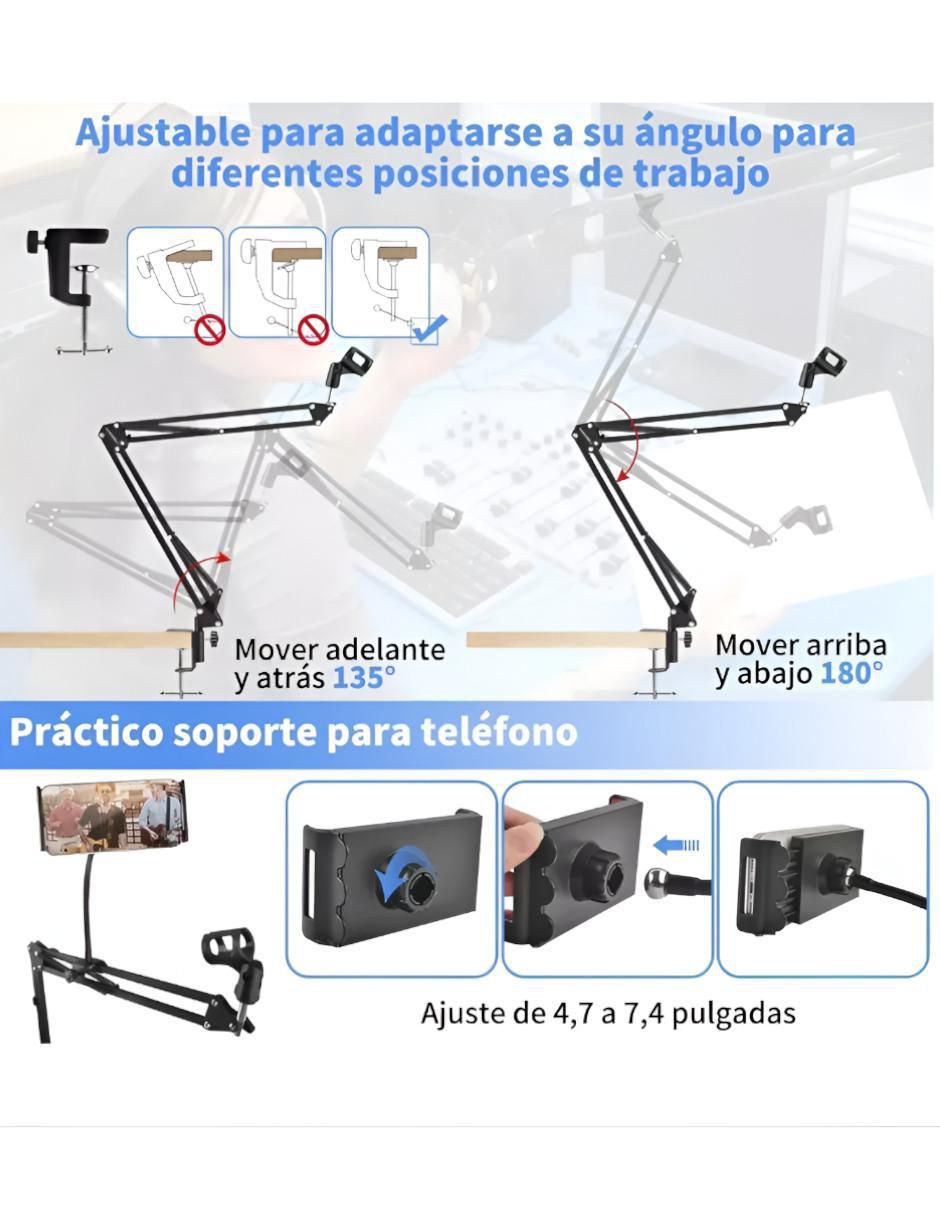 Soporte de brazo para micrófono 4