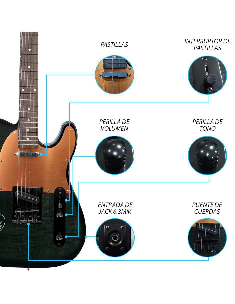 Kit guitarra eléctrica 063-SK 3