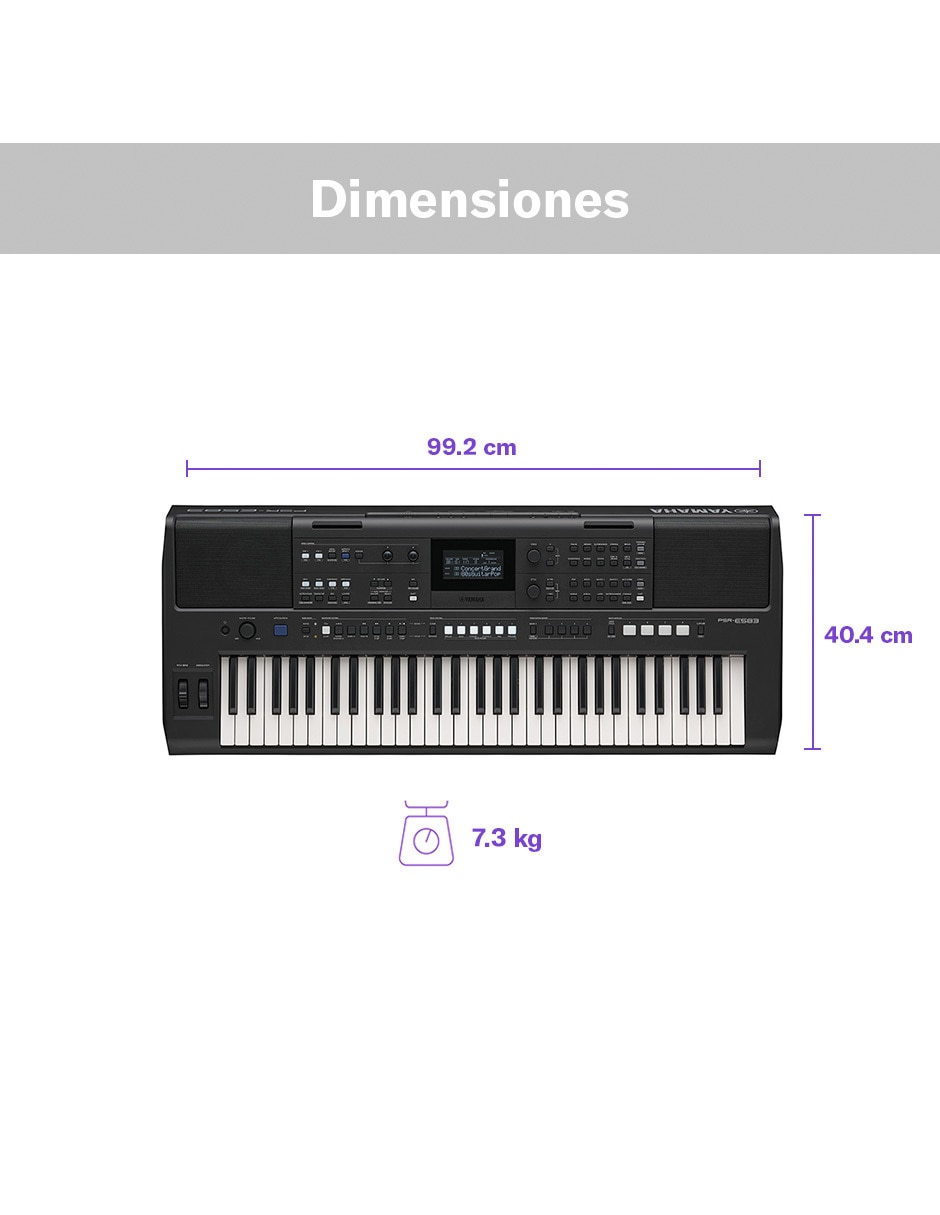 Teclado de 61 teclas PSR-E583 5