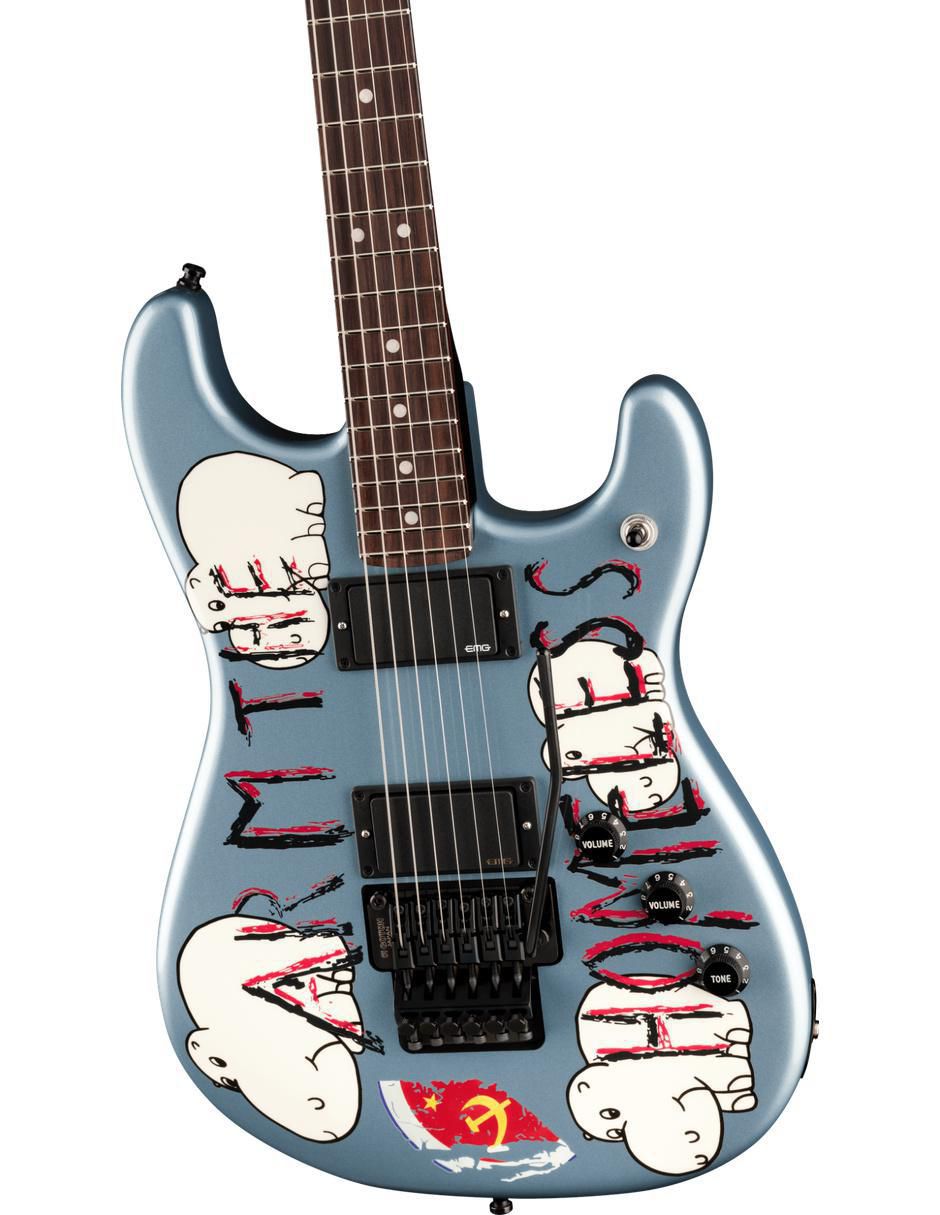 Guitarra eléctrica Tom Morello Arm The Homeless Stratocaster 5